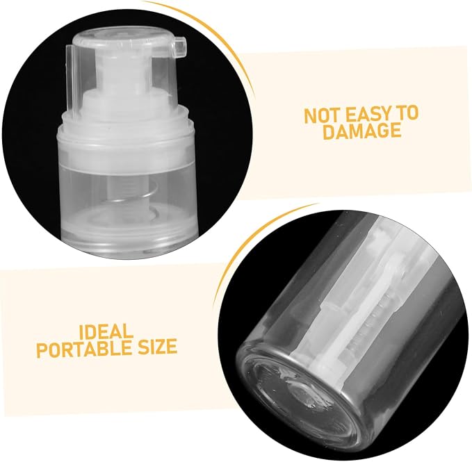 Powder White Spray 3pcs 18ml 14ml Bottle Refillable Portable 25ml | Pet Body with Pp Nozzle, Precise Dispensing Control, Compact 11.00cm 9.50cm 8.80cm Sizes for Barber Shop Use