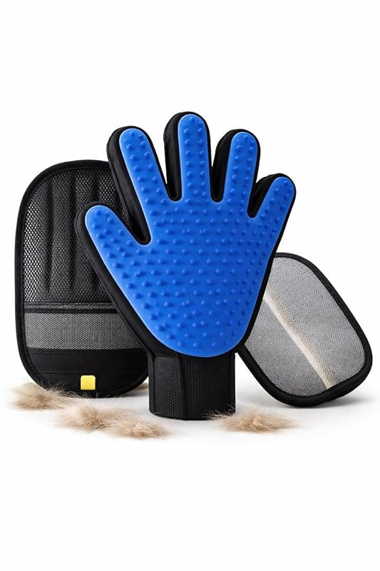 Pet Hair Remover Glove & Deshedding Pad for Dogs & Cats – Reusable Grooming Tool, Removes Loose Fur, Works on Furniture