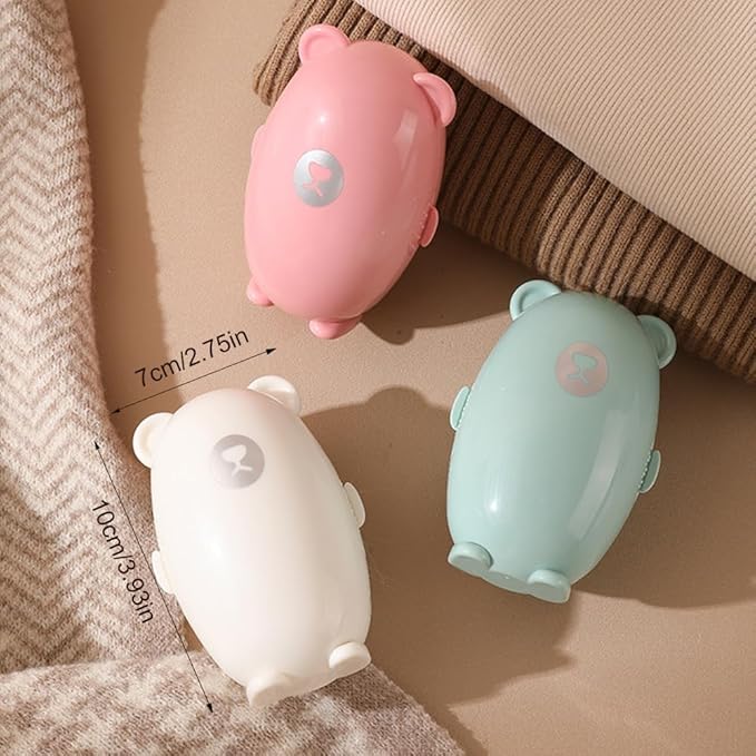Reusable Lint Rollers for Pet Hair, Penguin-Washable Sticky Roller for Clothes, Portable Home Travel Lint Roller, Super Sticky Lint Roller Ball for Plush Hair, Washable lint Roller(White)