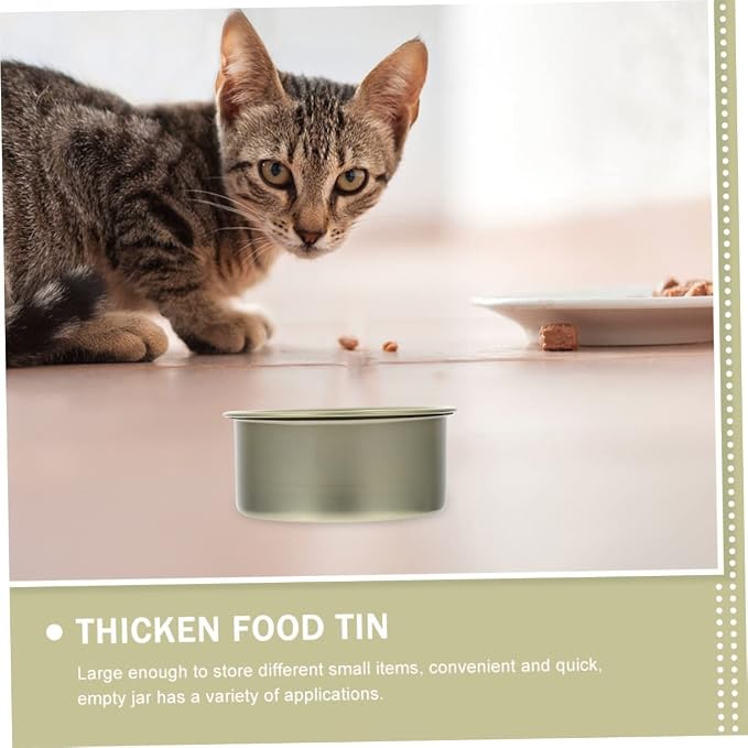 12Pcs Food Grade Tinplate Self Seal Storage Tins for Cookies Cakes and Pet Food Durable and Lightweight Holiday Favor Containers for Parties and Decoration
