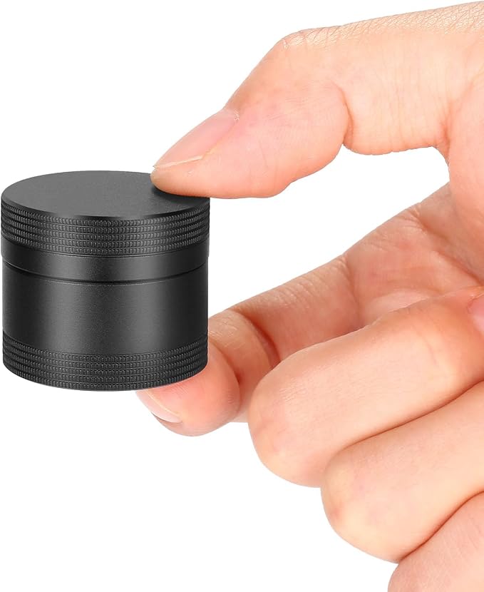 Small Daily Pill Box - Portable Waterproof Metal Pill Case for Purse | Travel Pill Container for Pocket, Aluminium Alloy Round Medicine Vitamin Organizer Unique Gift