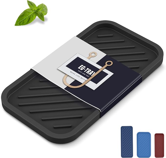 Silicone Sponge Holder-Large Thick Durable 10" Sink Organizer Tray-Kitchen