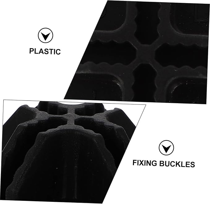 FOMIYES Pet Cage Buckles 12Pcs Plastic Connectors for Dog Playpen Panels Portable Black Clips for DIY Wire Grid Assembly and Home Storage