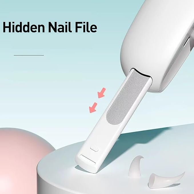 Cat Nail Clipper | Cat Nail Trimmer with Clipping Debris Storage, Adjustable Sizes, Hidden Nail File, Round Hole Blade for Injury-Free Grooming Tool for Pets