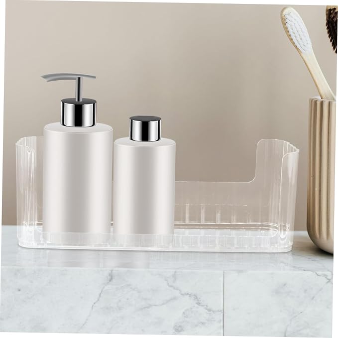 IMIKEYA Travel Makeup Organizer Vanity Organizer Tray Bathroom Medicine Cabinet Cosmetics Storage Rack