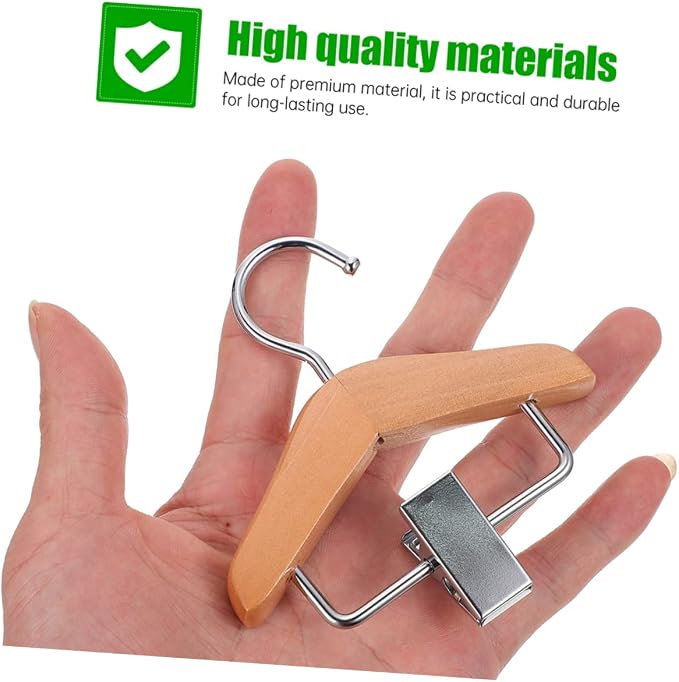 LIOOBO 2pcs Skirt Hangers Clips for Dogs Pet Clothing Hanger Puppy Apparel Clip Garment Hanging Rack Compact