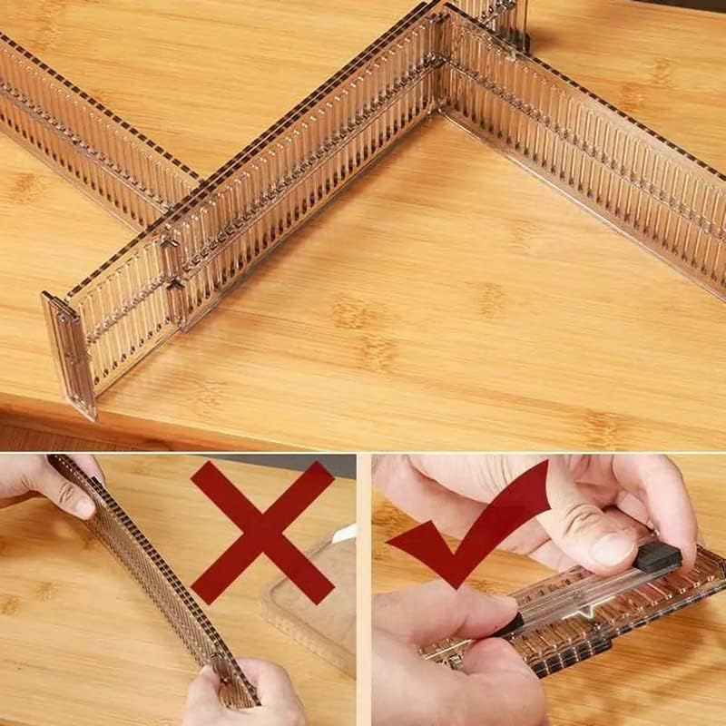VIGAN 2PCS/Set Adjustable Drawer Cabinet Storage Partition Divider DIY Organizer Storage Shelves Cabinets Home Drawer Holder