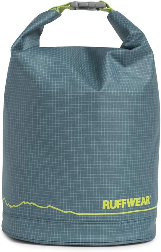 Ruffwear, Kibble Kaddie Dog Food Travel Bag, Slate Blue | Roll-Down Closure Storage, Easy-Pour Spout, Compact Waterproof Odor-Sealing Liner with Stash Pocket, 10L/42 Cups
