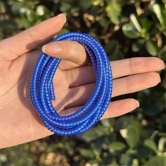Cable Protector Animal Proof Wire Repair, Cord Protector for Pets Headphone Saver Spiral Cable Wrap Strain Relief, Cord Sleeve for Phone Cable USB Date Cable (Blue)
