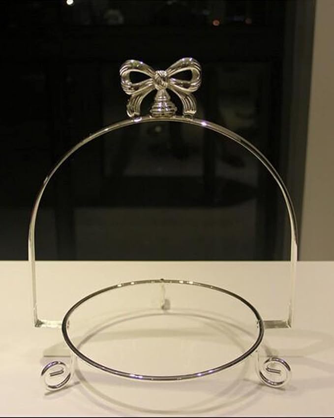 Elegant Dessert Pearl Tray Bow Cake Stand Holder Cupcake Display Rack Bakeware Birthday Wedding Partycake Stands Set