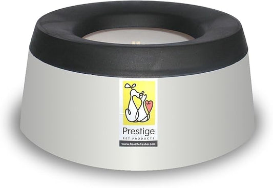 Prestige Pets Road Refresher™️ - Cat and Dog Water Bowl Dispenser - No Spill Water Bowl for Dogs and Cats - Travel Cat Bowl or Dog Bowl - Grey - Large