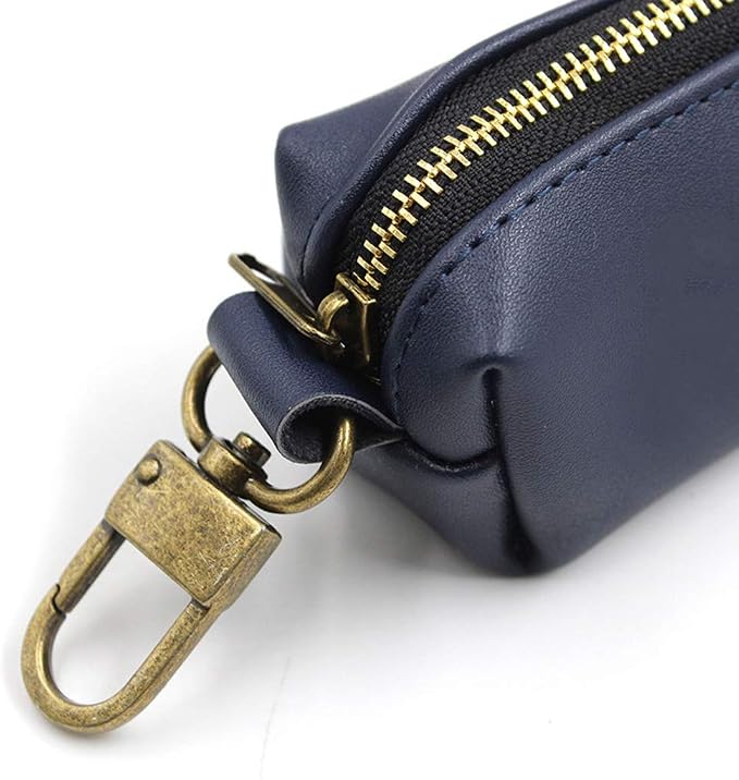 Travel Outdoor Protable Dog Poop Bag Dispenser PU Leather Pouch Pet Puppy Cat Pick Up Poop Bag Holder Garbage Waste Bags Organizer - Waterproof and wear resistant (Coffee)