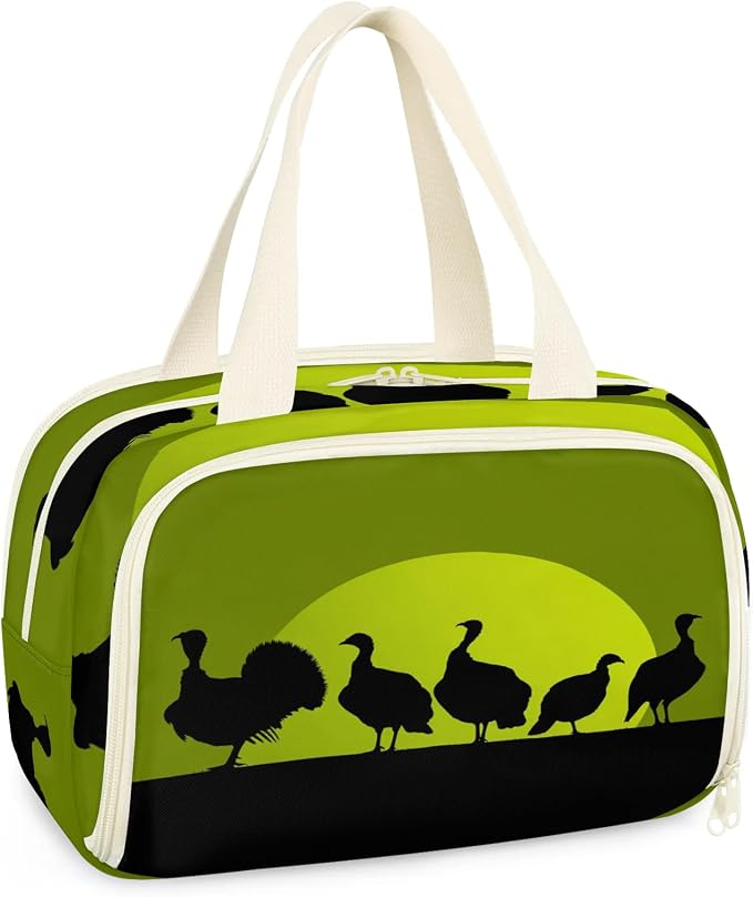 Wild Grouse Travel Toiletry Bag for Women | Turkey Lightweight Waterproof Makeup Cosmetic Bag Large Tote Organizer for Traveling, Toiletries, Accessories