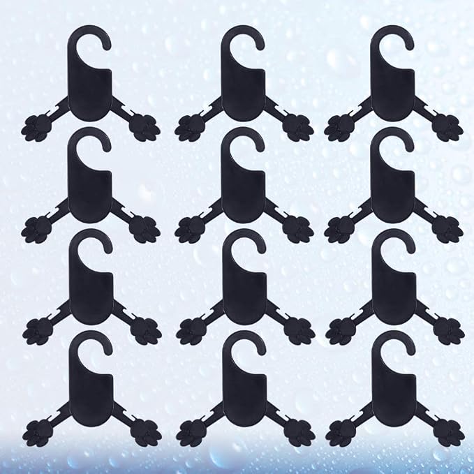 Cabilock 12pcs Pet Clothes Rack Pet Costume Hanger for Cat Dog Clothes Space-Saving Design Easy to Install for Drying Outdoor Use