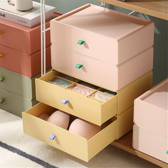 12 Grids Underwear Drawer Organizers Dividers Closet Dresser Storage Organizer Box for Bras Scarves Ties Socks Boxes (Color : D, Size : 22.5 * 10 * 32.5cm) (Black 22.5 * 10 * 32.5cm)