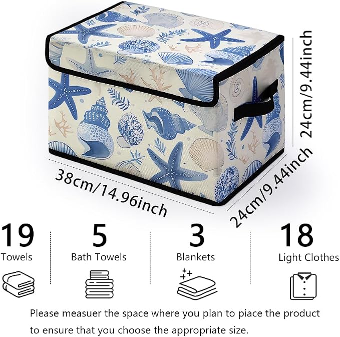 Stackable Clothes Storage Bins with Lids 3 Pack. | Closet Organizers Fabric Cat Printing Box for Home and Office,Blanket Clothes Organizers,Under Bed Storage Containers