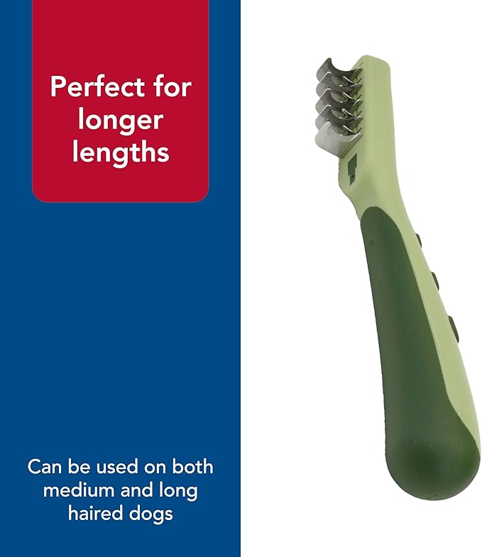 Coastal Pet Safari Dematting Comb - Brush for Dogs with Coarse, Matted or Medium to Long Hair Coats - One Size