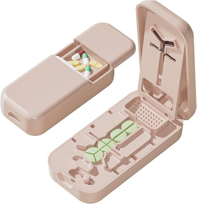 Pill Cutter, Pill Splitter for Small Pills, Cuts 1/2, 1/3, 1/4 Pills