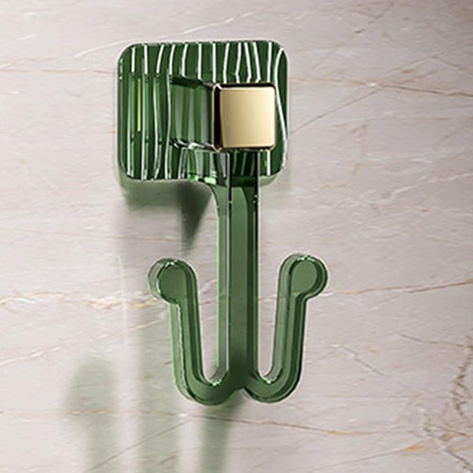 Pet Towel Slipper Hanging Rack Self Clean and Tidy Drain Use Functional Saving Slipper Rack, Green