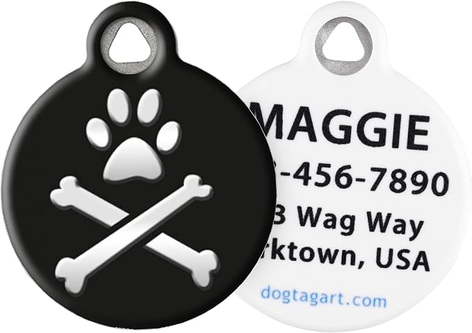 Lupine Pattern Bling Bonz Custom Pet ID Tag for Dogs and Cats (Small) Lupine Brand Matching Tag, Complements Lupine Leash and Collar Patterns, Customizable Dog Tags