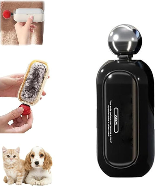 NAISI Enjoy Portable Lint Roller, 2 In 1 Washable Lint Remover, Ball for Clothes, Furniture, Pet Hair, Reusable Mini Lint Roller (Black)