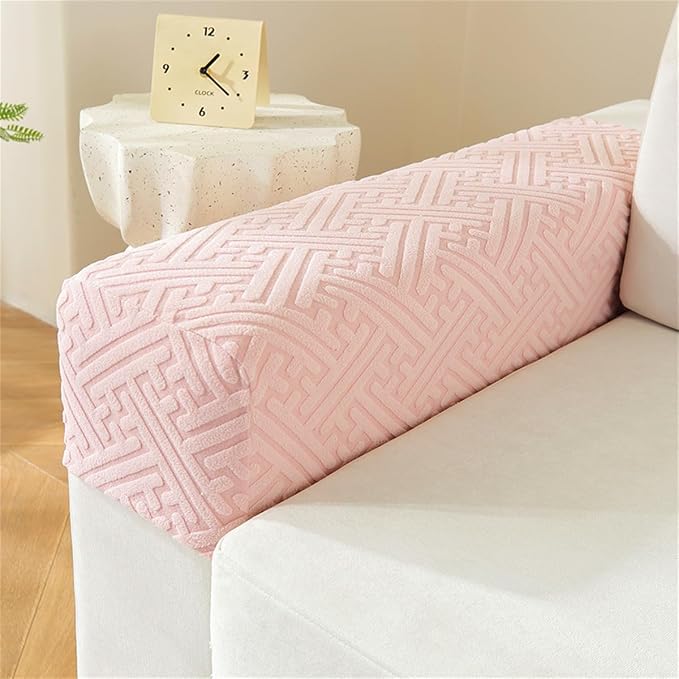 Sofa Arm Covers Set of 2 Squared, Non-Slip Arm Covers Protector for Dogs, Cats, Pets, Couch Armchair (A Dark Gray)