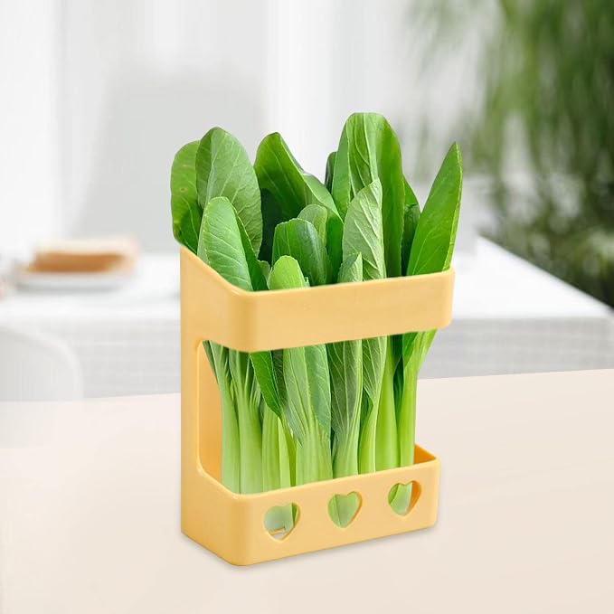 Pets Rutin Chicken Vegetable Rack Feeder Feed Basket Wall Mounted Hen House Feeder Vegetable Basket Hanging Feeder for Chicken Bird, Yellow