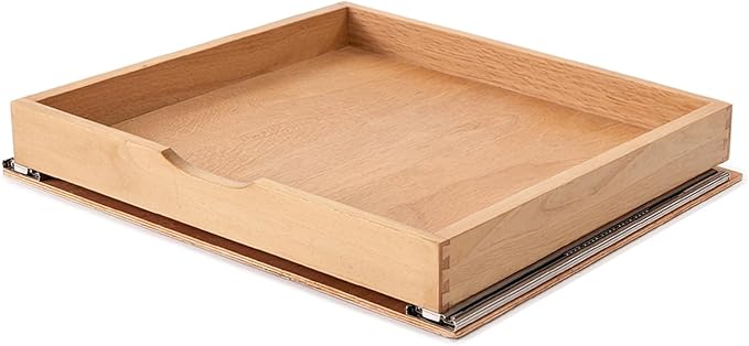 Pull Out Cabinet Drawers - 6x2 Size Options (12-23'W,18-21'D), Pre-Assembled with Soft Close Slides, Solid Beechwood, Easy Installation(23'W x 18'D)
