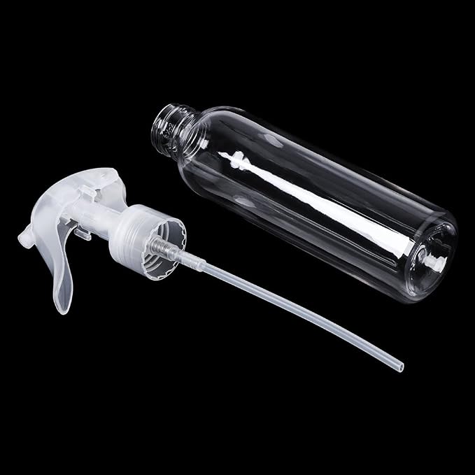 Clear Spray Bottle with Lid Empty Fillable Storage Organizer Container for Perfume Fine Mist Dispenser Storage Spray Bottle Cleaning