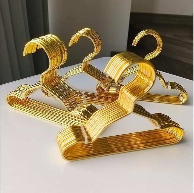 20Pcs Pets Closet Hanger Metal Mini Clothes Rack for Dog Cat Storage Organizer