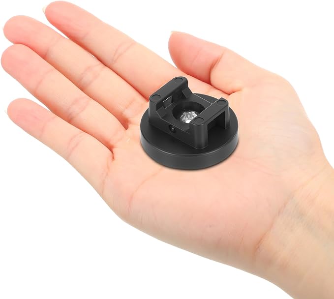 Yookeer 40 Pcs Magnetic Zip Tie Mount Cable Clips Black,31 Mm | Multipurpose Cable Clips Wire holder for Electrical Wiring, Magnet Base for Metal Surfaces, Without Drilling, Reusable