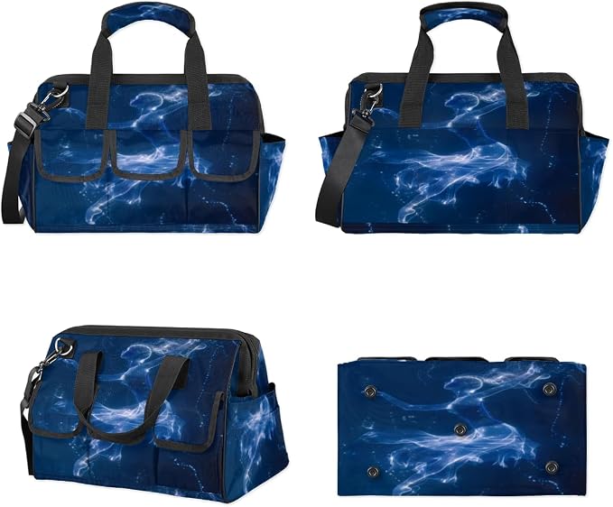 Ballerina Heavy Duty Tool Bag 14.8 Inch Art Portable Soft Tool Box Organizer Storage with Adjustable Shoulder Strap
