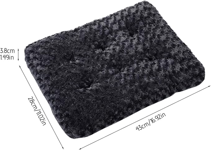 Thickened Dogs Cat Beds for Indoor Calming Dog Beds for Small Dogs Pet Bed Pet Bed Mat Washable Warm Dog Bed Cozy Soft Cat Bed Fits Puppy Or Small Pet Birthday forfor Men Women (Black, A)