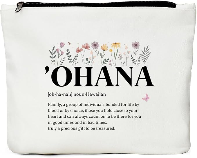 Hawaii Gifts Makeup Bag, Oloha Hawaiian Souvenirs Gift Cosmetic Bag | Summer Vacation Zipper Organizer Pouch, Appreciation Christmas Birthday Gifts for Women Mom Aunt Sister Grandma Makeup Pouch