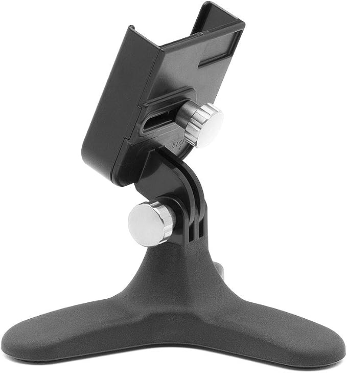 WeatherTech DeskFone - Universal Desktop Cell Phone Holder (Silver Metal Knobs)