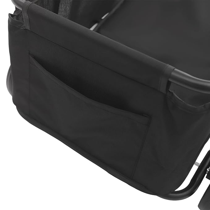 Dog Stroller, Foldable Multifunctional Pet Carts Portable Mini Dog Strollers with 4 Wheels & 360° Rotatable Handle for Small Cats Dogs Puppy Up to 16.53 LBS (Black)
