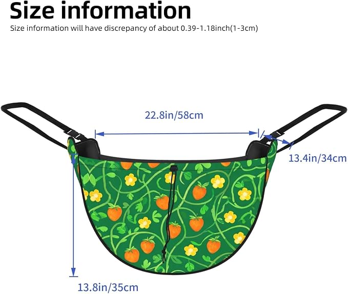 Fruit Garden Car Seat Organizer-Backseat Storage Bag for Travel | Waterproof Durable. Holds Snacks Gear Essentials. Fits Most Cars.