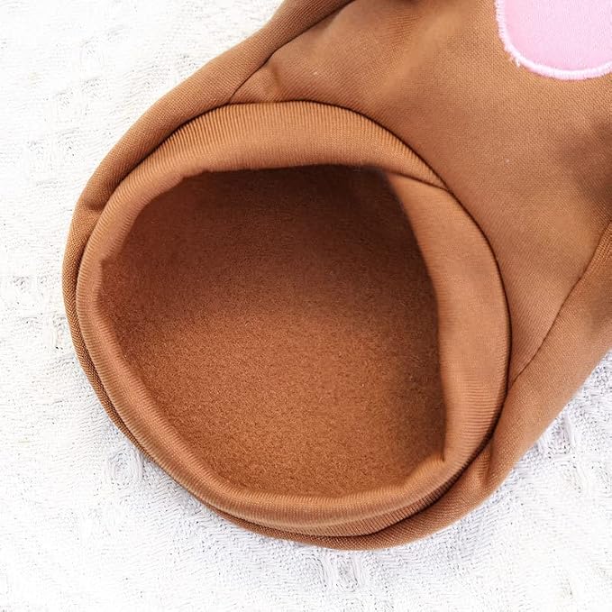 Pet Clothing Dog Transformation Shaped Hoodie (Brown Mouse,S) | Autumn and Winter Warm Small Large Dog Method Dou Cat Clothes For French Bulldog Chihuahua Pug Boston Terrier Dachshund