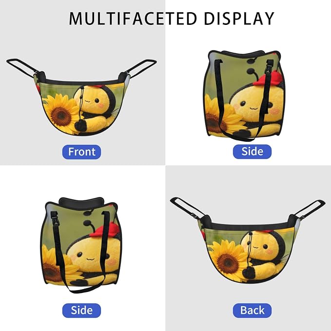 Honeybee Car Seat Organizer-Backseat Storage Bag for Travel | Waterproof Durable. Holds Snacks Gear Essentials. Fits Most Cars.