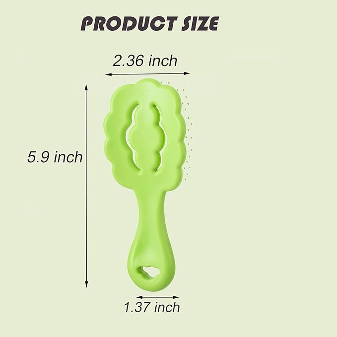 Small Dog Grooming Brush,Cloud Shape Puppy Brush Detangling Dog Hair Brushes for Wet or Dry - Perfect for Shih Tzus, Yorkies, Maltipoos - Ideal Puppy Hair Brushes for Maltese and Small Breeds (Green)