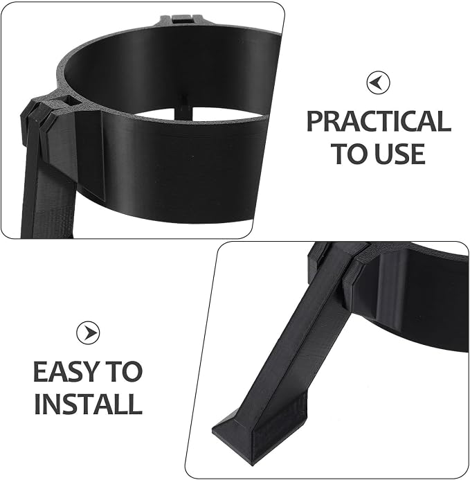 Portable Bow and Arrow Holder Archery Stand Black Pet | Stable Performance Lightweight Portability Tool-free Assembly Versatile Compatibility for Training and Indoor Range Use