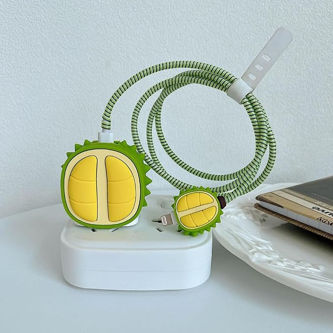 ZOSTLAND 5 in 1 DIY 18W 20W Heart Shape Protector Data Cable USB Charger Line Earphone Wire Saver Organizer Compatible with iPhone 11 12 13 14 15 Pro Max