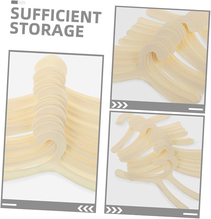 24pcs Mini Pet Clothes Hangers for Dogs and Cats and Stylish Pet Apparel Organizer for Closets Convenient Storage for Clothing