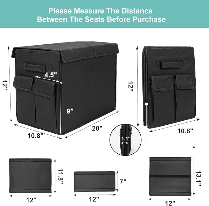 Dog Seat Extender for Dogs up to 200lbs, Dog Back Seat with Storage Pockets, Collapsible Front and Backseat Extender for Large, Medium and Small Dogs