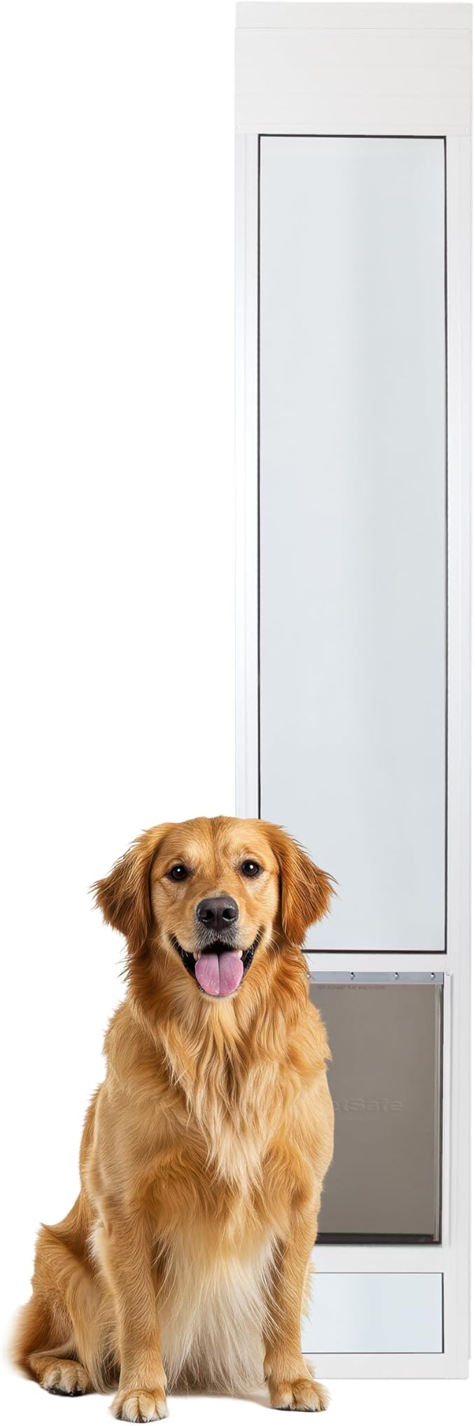 PetSafe Sliding Glass Pet Door, 1 Piece, Large-Tall Dogs to 130 lb, White