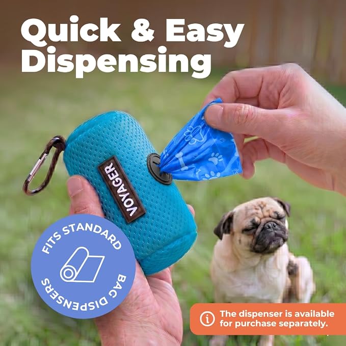 Best Pet Supplies GRS Poop Bags for Dogs - Mixed Colors, 150 Count | Scented, 50% Post-Consumer Recycled Plastic, Leak-proof, Easy-Tear perforations, Thick Bags, Fits Standard Holders