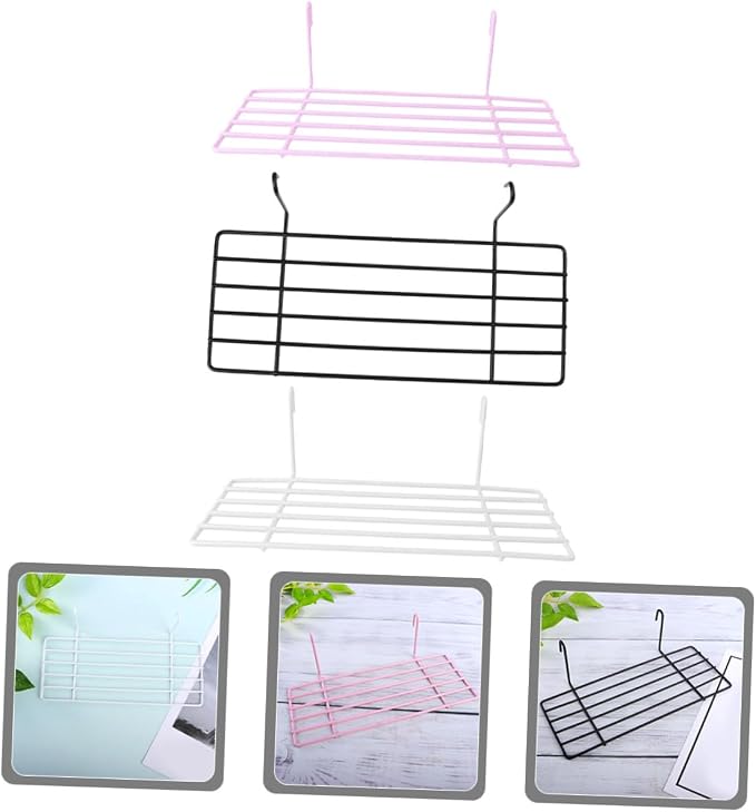 3pcs Parakeet Wall Mount Bird Platforms Iron Perch Stand for Small Parrots Cockatiels Lovebirds with Multifunctional Display Shelf for Cage