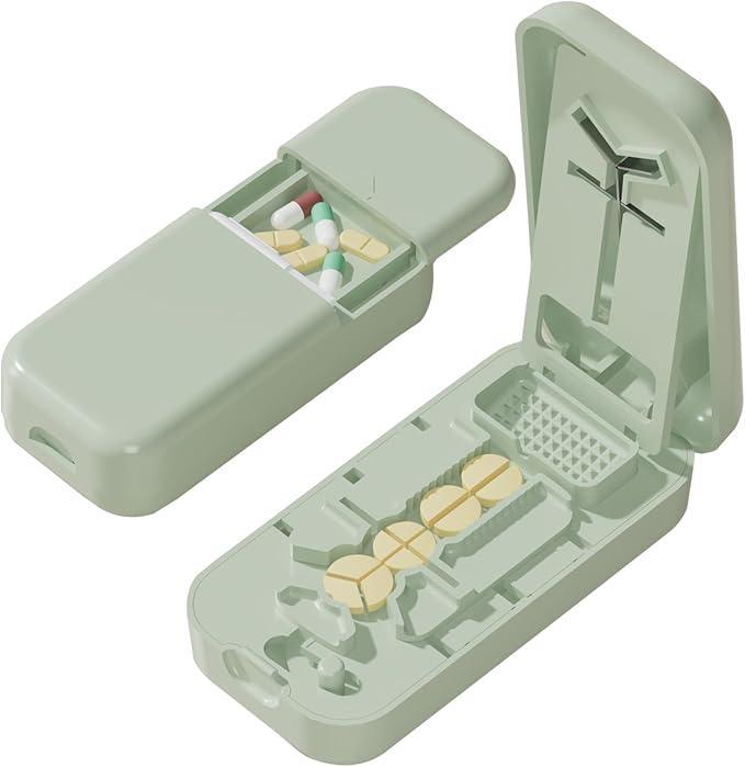 Pill Cutter, Pill Splitter for Small Pills, Cuts 1/2, 1/3, 1/4 Pills