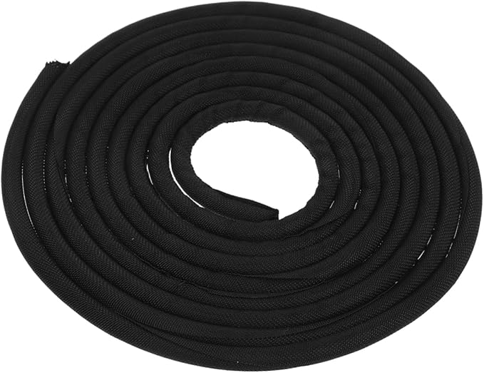 VILLCASE Self Wrapping Cable Sleeve Chew Cord Protector for Pets Durable Wire Organizer for Home Office Use Black Long Safe for Dogs Cats