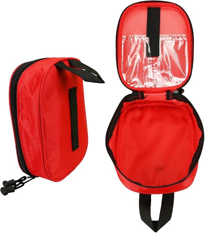 Nylon First Aid Kit Empty, Travel Empty First Aid Kit Pouch Bag for Emergency at Home, Office, Car, Outdoors, Boat, Camping, Hiking(Bag Only)